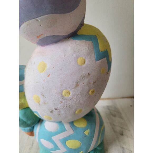 Vintage Trendmasters 1996 Easter bunny rabbit stack duck egg decor totem - Picture 13 of 16